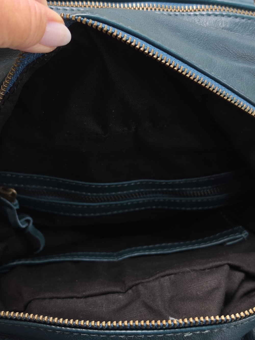 Wanderers Travel Co. "Provence" Teal Leather Satchel Handbag - Picture 9 of 12